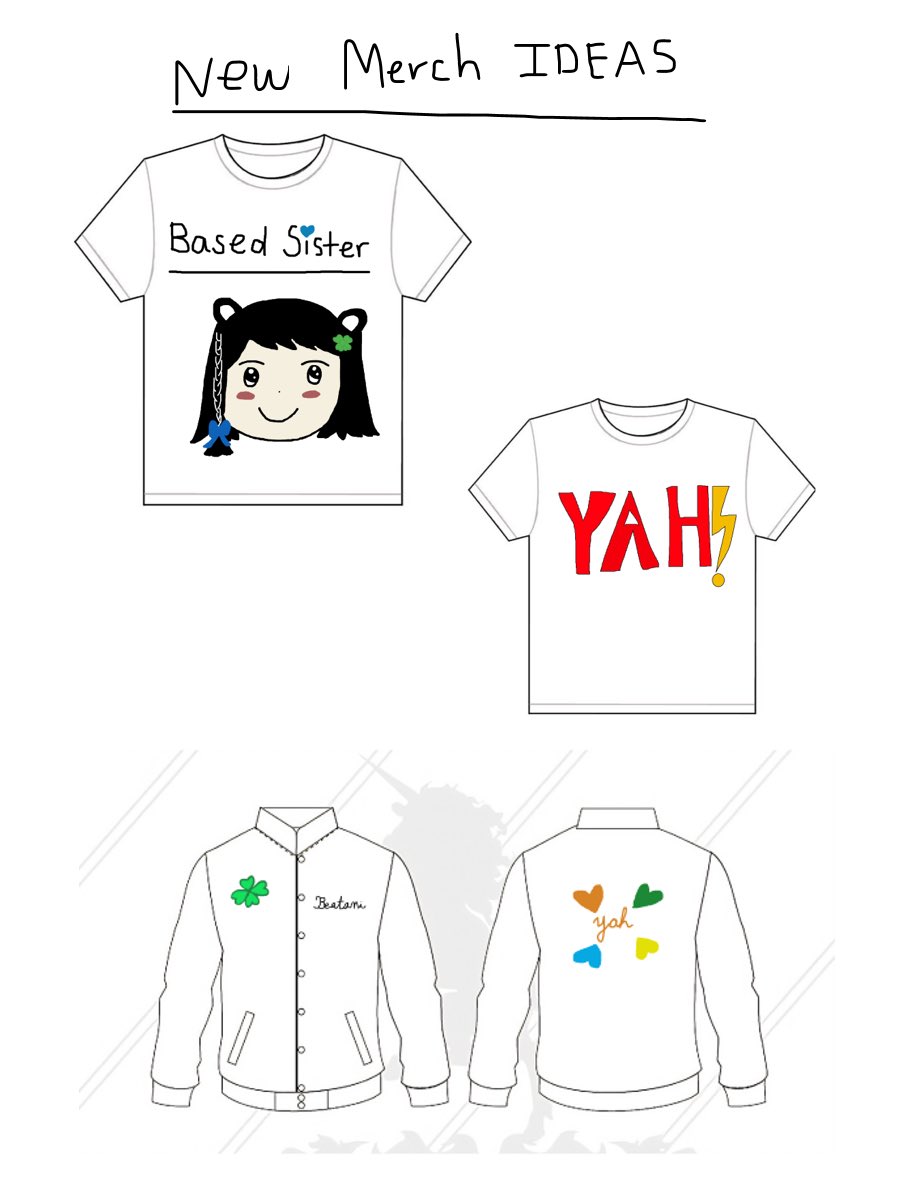 beatani chihiro clover jacket t-shirt yah