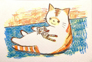 Rating: Safe / Score: 0 / Tags: beatani_(artist) cat watercolor / User: Risuna21