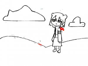 Rating: Safe / Score: 1 / Tags: 1girl beatani cloud full_body looking_at_viewer outdoors sky standing xp_hill / User: bm