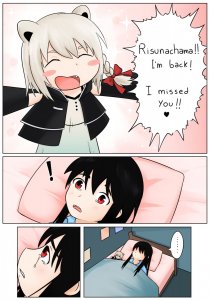 Rating: Safe / Score: 0 / Tags: ! 2girls beatani bedroom blush close-up closed_eyes comic crying crying_with_eyes_open indoors listener looking_up lying on_bed open_mouth outstretched_arms plushie risuna smile spread_arms tearing_up tears teeth under_covers upper_body / User: bm