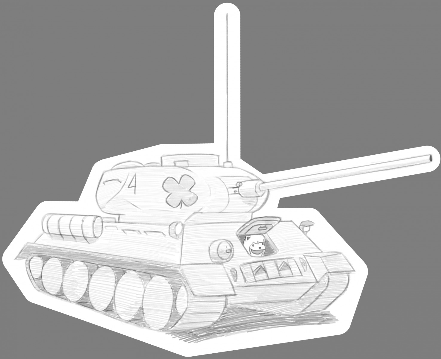 spurdo stuffedidiot t-34/85 tank