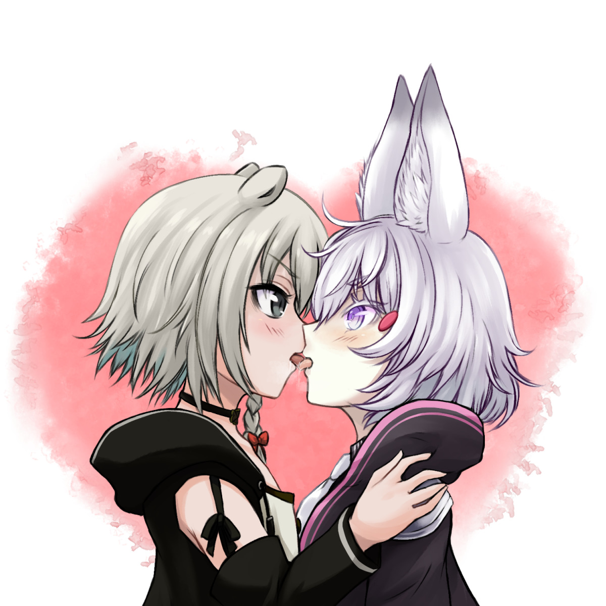 beatani kissing tenma_maemi yuri
