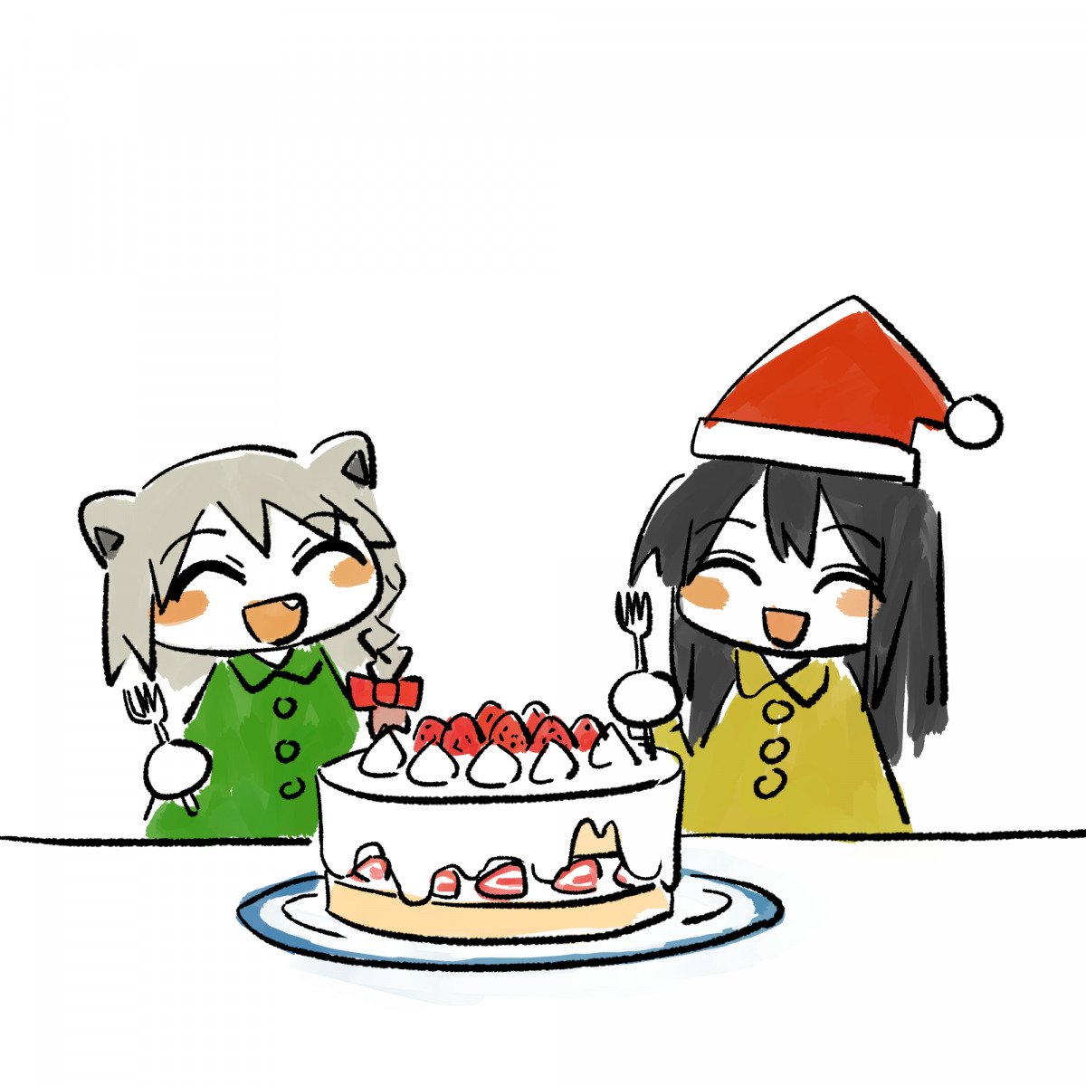 beatani cake risuna santa_hat