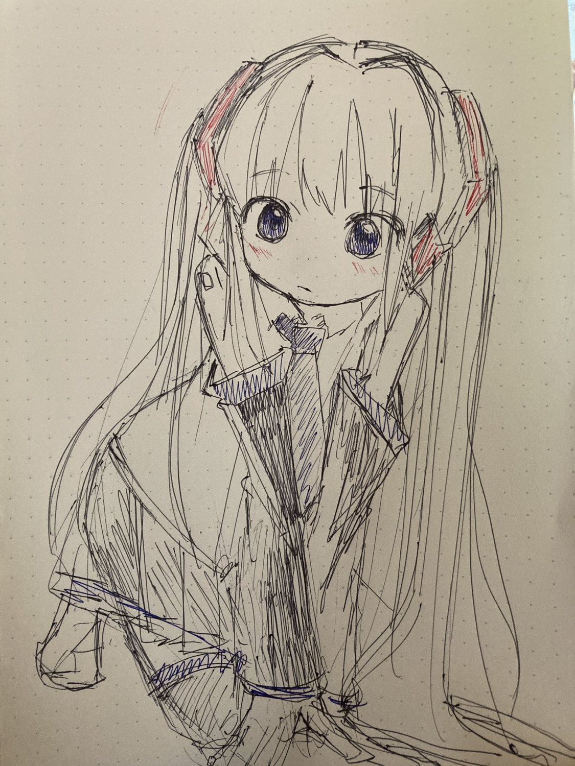 beatani_(artist) hatsune_miku paper_(medium)