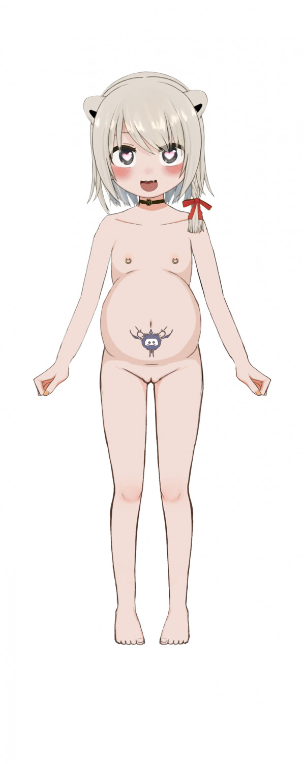 beatani choker loli naked nipple_piercings pregnant womb_tattoo